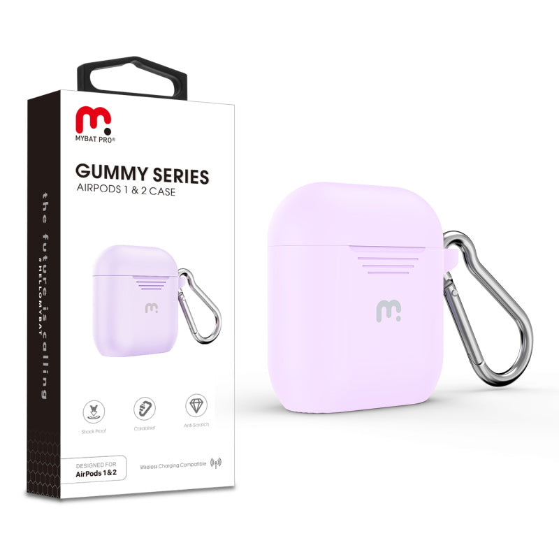 MyBat Pro Protective Case and Strap for Apple AirPods with Wireless Charging Case - Light Purple