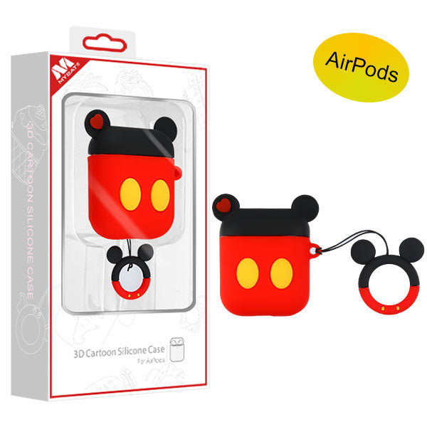 MyBat 3D Cartoon Silicone Case for Apple AirPods with Wireless Charging Case - Mickey