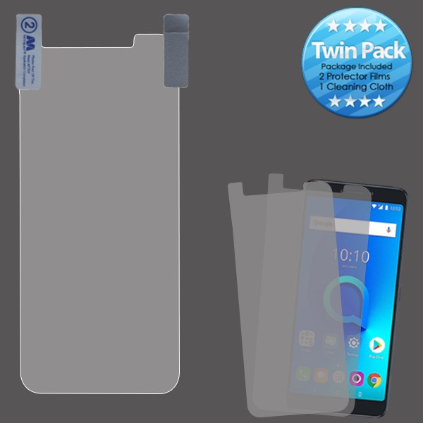 MyBat Screen Protector Twin Pack for Alcatel 7 Folio / T-Mobile Revvl 2 Plus- Clear