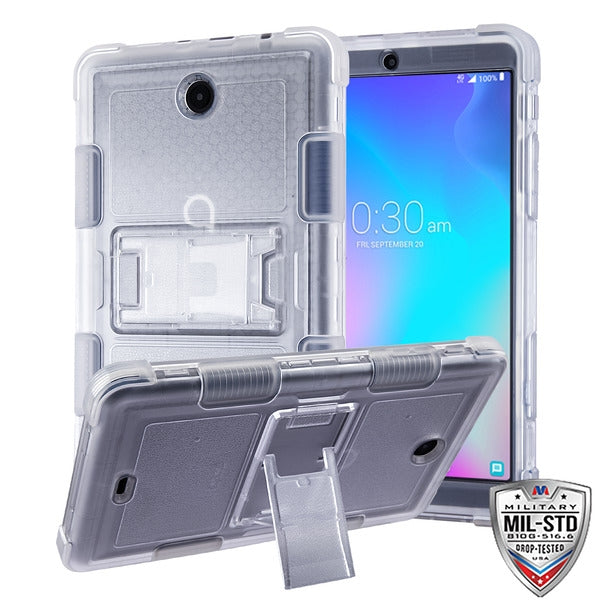 MyBat TUFF Series Case (with Stand) for Alcatel JOY TAB - Transparent Clear / Transparent Clear