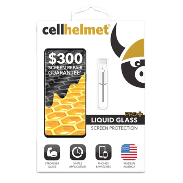 Cellhelmet Liquid Glass Pro+ Screen Protector w/ $300 Glass Repair Guarantee