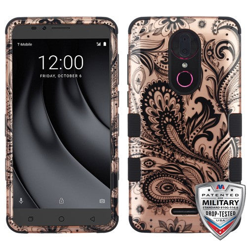 MyBat TUFF Series Case for Coolpad C3701A (Revvl Plus) / TMobile Revvl Plus - Phoenix Flower