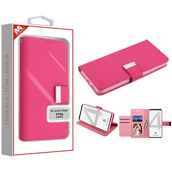 MyBat MyJacket Wallet Xtra Series for Google Pixel 4 - Hot Pink / Pink