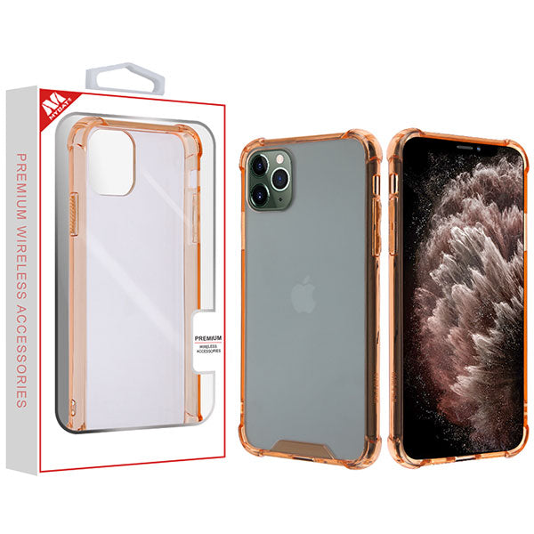 MyBat Sturdy Gummy Cover for Apple iPhone 11 Pro Max - Highly Transparent Clear / Transparent Rose Gold