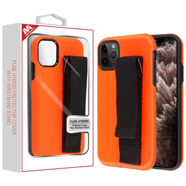 MyBat Fuse Series Case with Wristband Stand for Apple iPhone 11 Pro Max - Orange