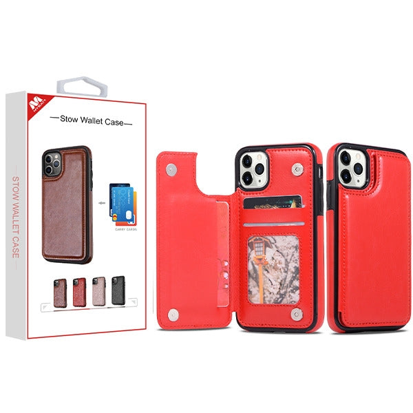 MyBat Stow Wallet Case for Apple iPhone 11 Pro Max - Red