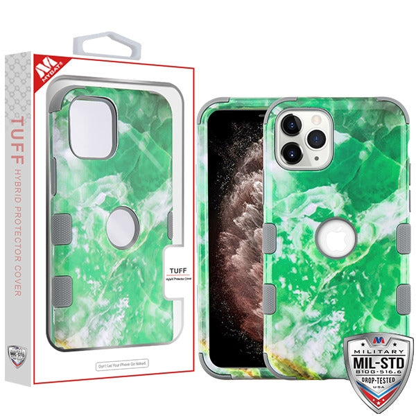 MyBat TUFF Series Case for Apple iPhone 11 Pro Max - Verde Paradiso Marble / Iron Gray