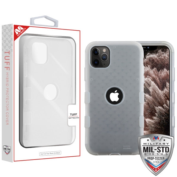 MyBat TUFF Series Case for Apple iPhone 11 Pro Max - Semi Transparent White Frosted / Transparent White