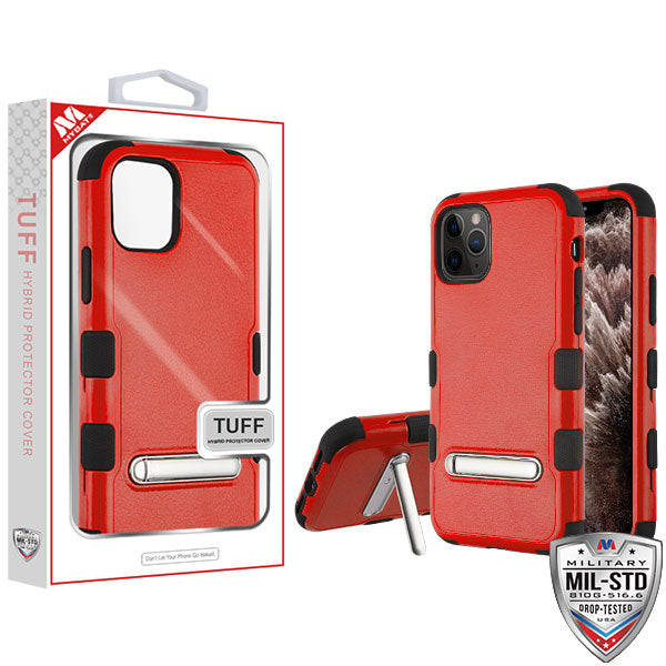 MyBat TUFF Series Case (with Magnetic Metal Stand) for Apple iPhone 11 Pro Max - Natural Red / Black