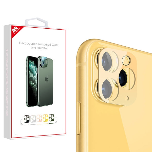 MyBat Electroplating Tempered Glass Lens Protector for Apple iPhone 11 Pro Max / 11 Pro - Gold