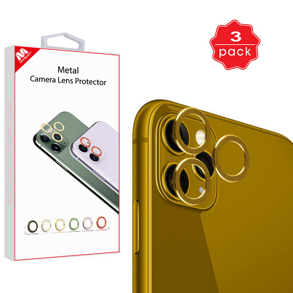 MyBat Metal Camera Lens Protector (3-pack) for Apple iPhone 11 Pro Max / 11 Pro - Gold