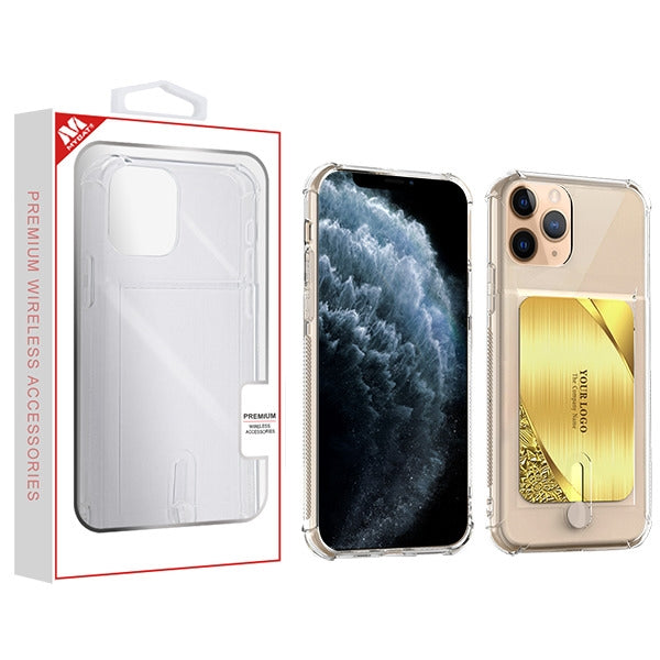 MyBat Wallet Candy Skin Cover for Apple iPhone 11 Pro - Transparent Clear