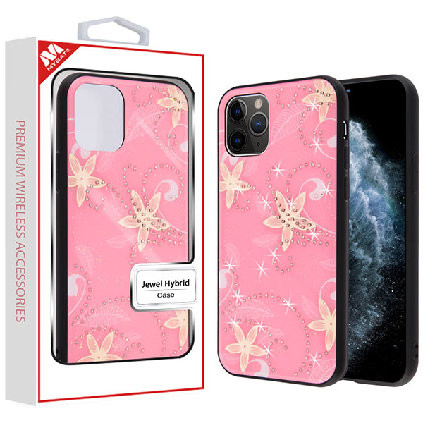 MyBat Jewel Hybrid Case (with Diamonds) for Apple iPhone 11 Pro - Flower Season