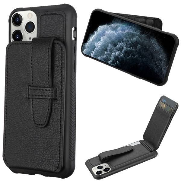 MyBat Cartera Wallet Cover (with buckles) for Apple iPhone 11 Pro - Black