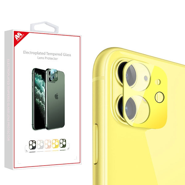 MyBat Electroplating Tempered Glass Lens Protector for Apple iPhone 11 - Yellow