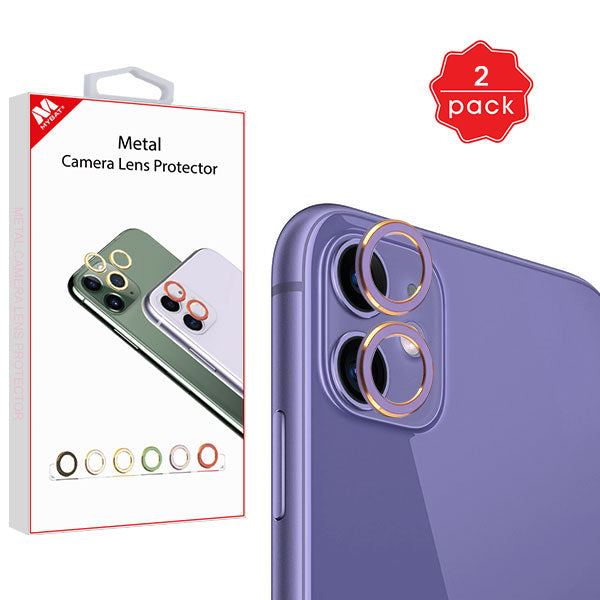 MyBat Metal Camera Lens Protector (2-pack) for Apple iPhone 11 - Purple