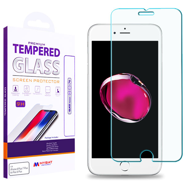 MyBat Tempered Glass Screen Protector (2.5D) for Apple iPhone 8 Plus/7 Plus / 6s Plus/6 Plus - Clear