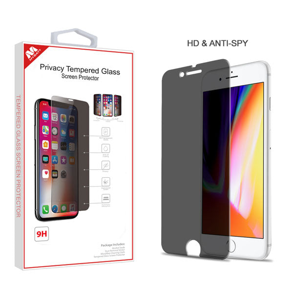 MyBat Privacy Tempered Glass Screen Protector (2.5D) for Apple iPhone 8 Plus/7 Plus - Transparent Smoke