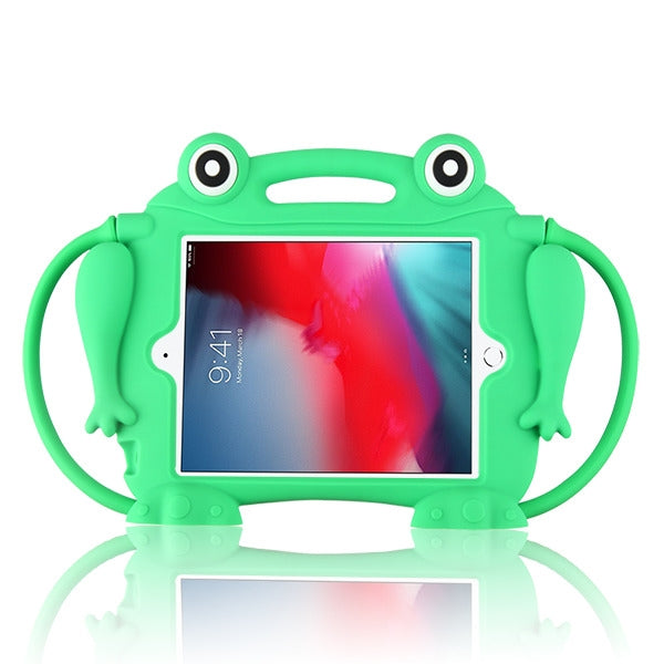 MyBat Pop-up Eyes Frog Kids Drop-resistant Protector Cover(with Stand & Handheld & Hanging Function) for Apple iPad mini (A1432,A1454,A1455)/iPad mini (2019) / iPad mini 4 (A1538,A1550) - Green