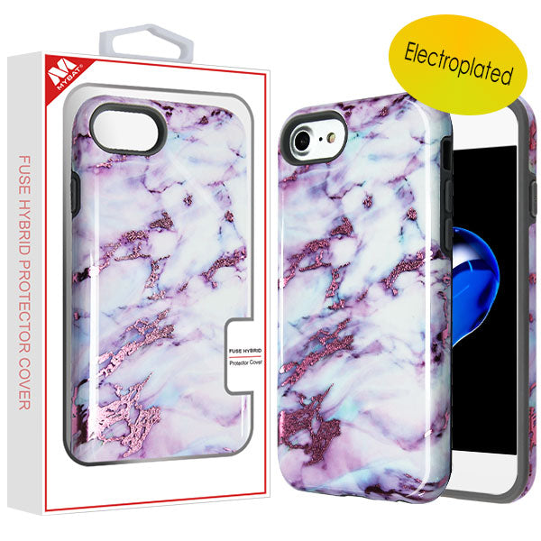 MyBat Fuse Series Case for Apple iPhone 8/7/iPhone SE (2020) / 6s/6 - Purple Marble