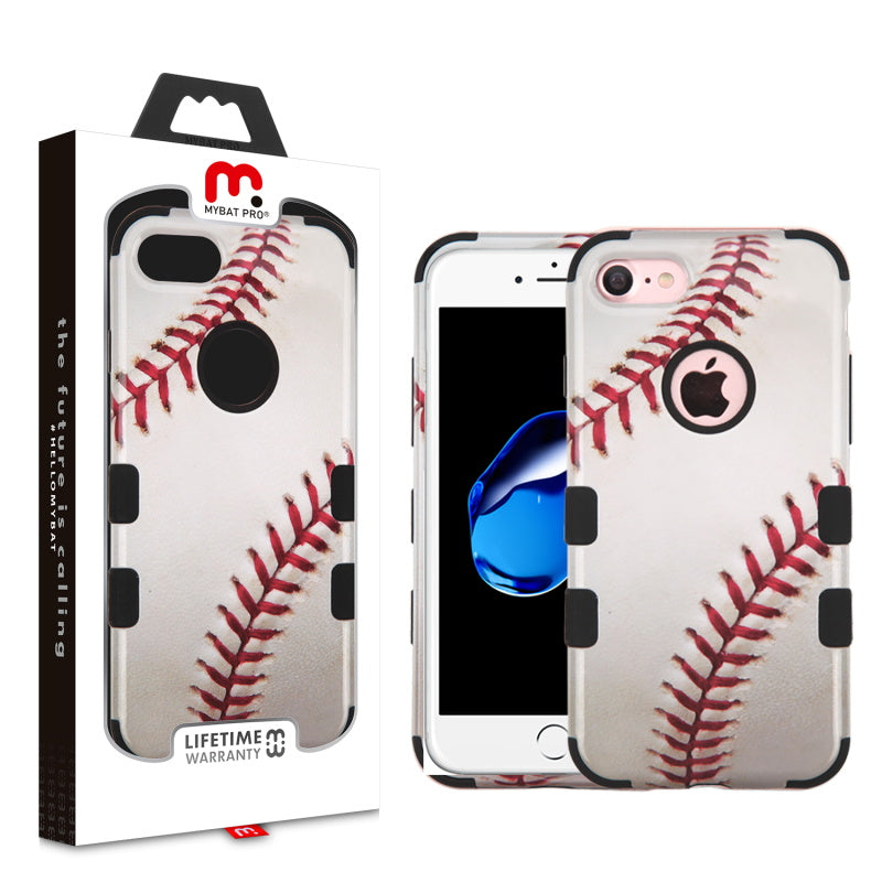 MyBat Pro TUFF Series Case for Apple iPhone 8/7 - Baseball-Sports Collection / Black