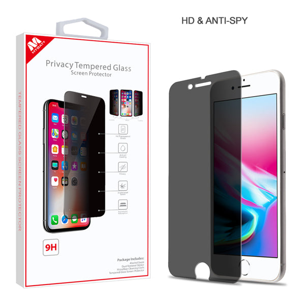 MyBat Privacy Tempered Glass Screen Protector (2.5D) for Apple iPhone 8/7 / SE (2020) - Transparent Smoke