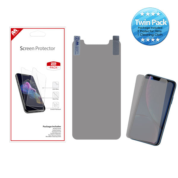 MyBat Screen Protector Twin Pack for Apple iPhone XR / 11 - Clear