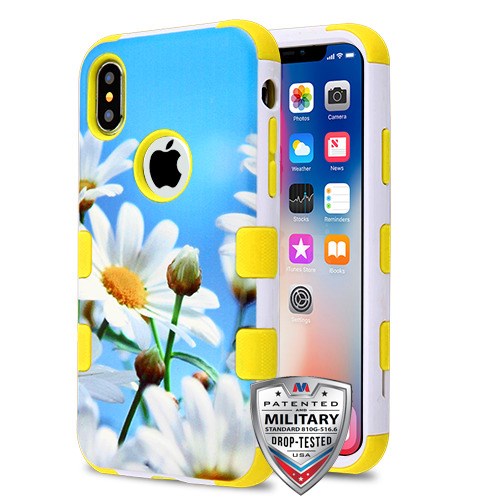 MyBat TUFF Series Case for Apple iPhone XS/X - Daisy Field / Yellow