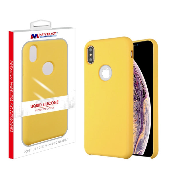 MyBat Liquid Silicone Protector Cover for Apple iPhone XS Max - Milk Yellow