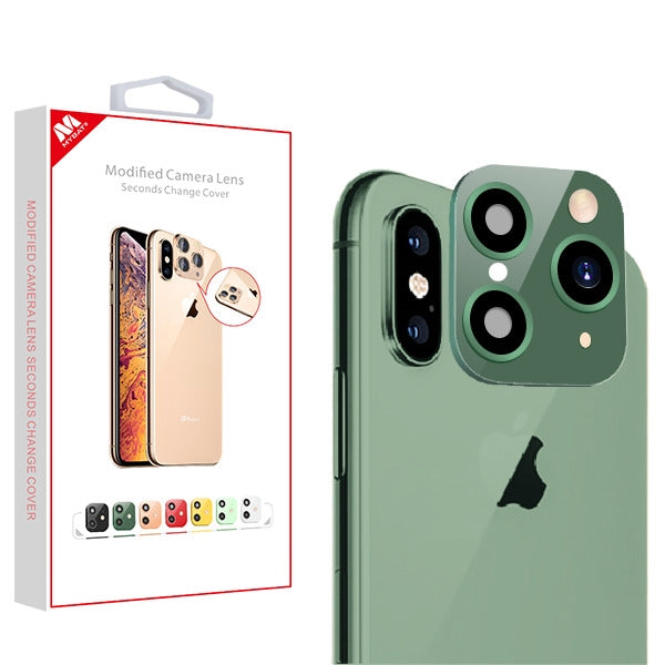 MyBat Modified Camera Lens Seconds Change Cover for Apple iPhone XS/X / XS Max - Midnight Green