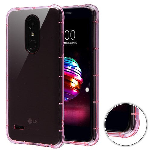 MyBat Corner Guard Candy Skin Cover for LG Phoenix Plus/K30 / Harmony 2 - Transparent Pink