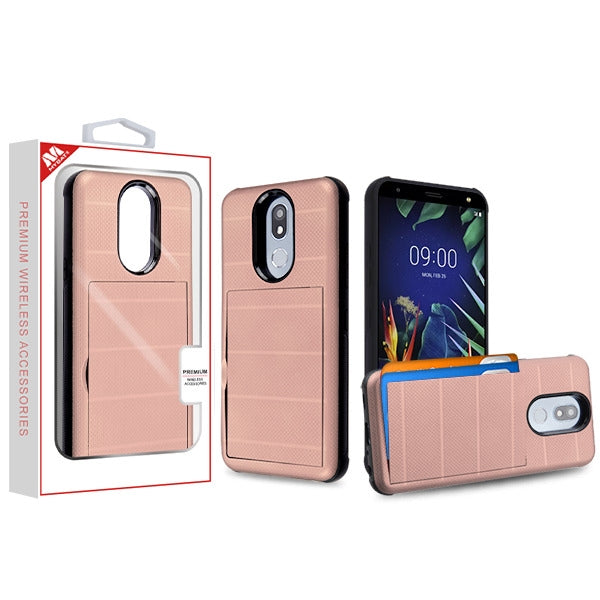 MyBat Poket Hybrid Protector Cover for LG K40 / Harmony 3 - Rose Gold / Black