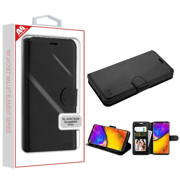 MyBat MyJacket Wallet Element Series for LG V35 Thinq/V30S Thinq / V30 - Black