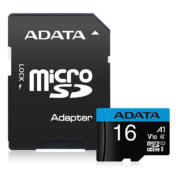 ADATA Micro SD Card 16G - Black