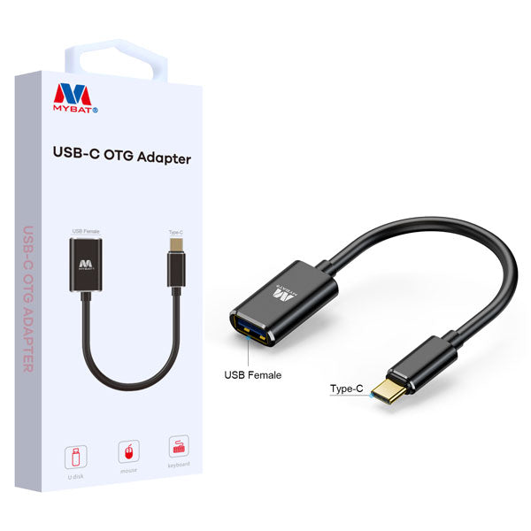 MyBat USB-C OTG Adapter(USB-C Male to USB Female Adapter) - Black