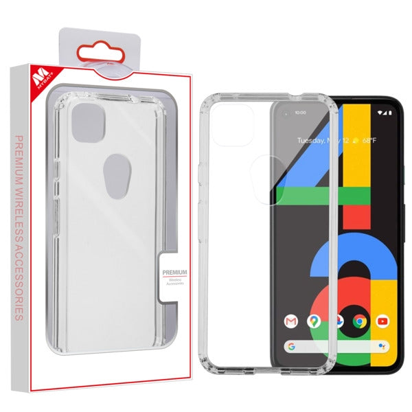 MyBat Sturdy Gummy Cover for Google Pixel 4a - Highly Transparent Clear / Transparent Clear