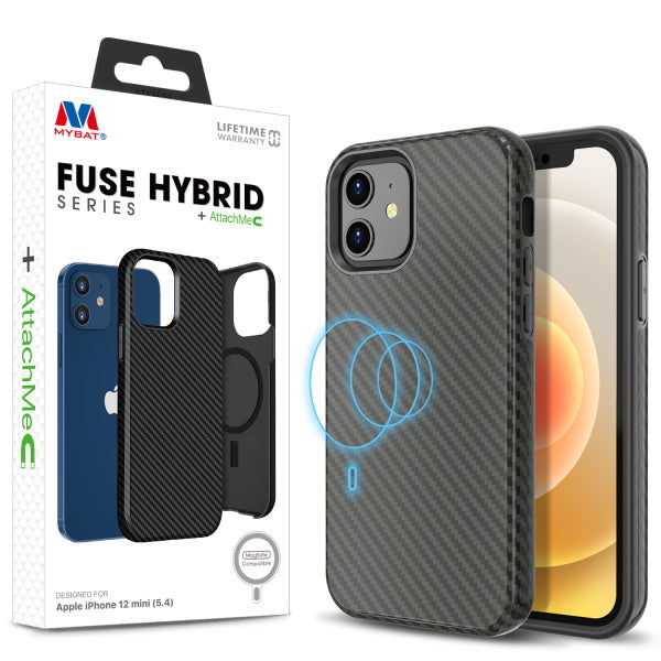 MyBat Fuse Series Case +AttachMe for Apple iPhone 12 mini (5.4) - Black