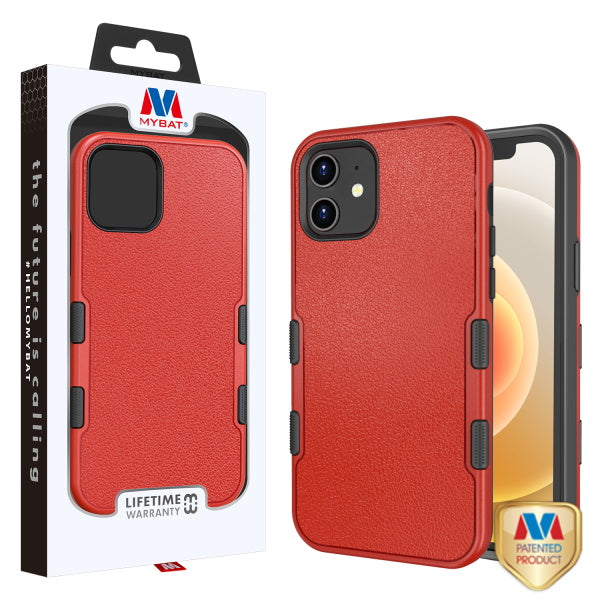 MyBat TUFF Subs Series Case for Apple iPhone 12 mini (5.4) - Natural Red / Black