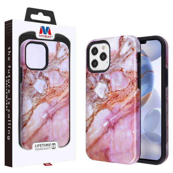 MyBat Fuse Series Case for Apple iPhone 12 (6.1) / 12 Pro (6.1) - Pink Marble