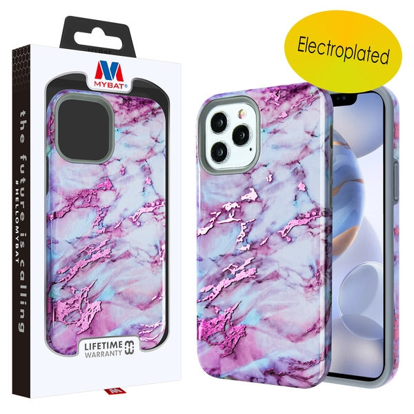 MyBat Fuse Series Case for Apple iPhone 12 (6.1) / 12 Pro (6.1) - Purple Marble