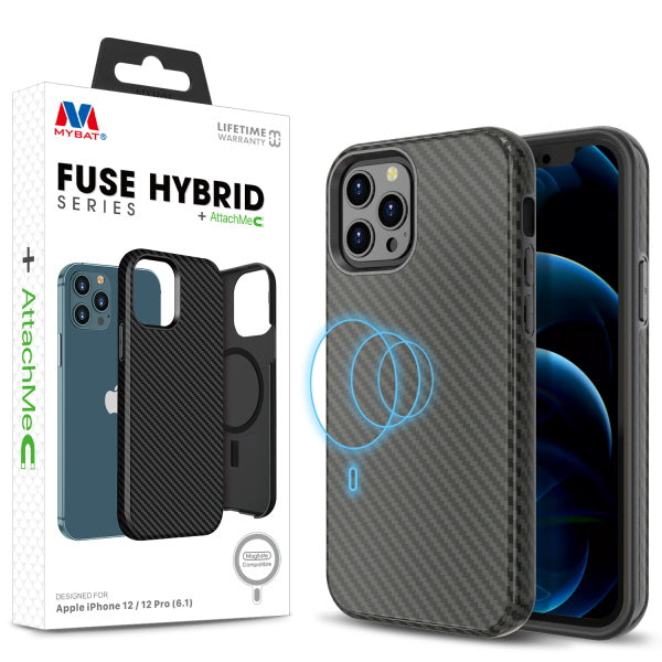 MyBat Fuse Series Case +AttachMe for Apple iPhone 12 Pro (6.1) / 12 (6.1) - Black