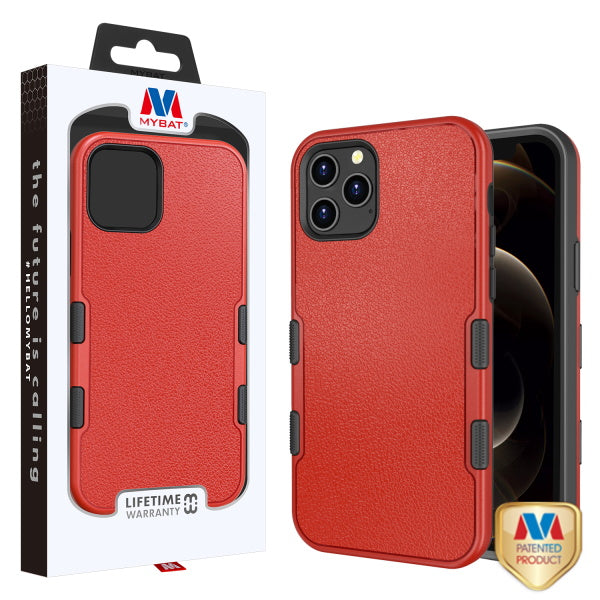 MyBat TUFF Subs Series Case for Apple iPhone 12 Pro Max (6.7) - Natural Red / Black