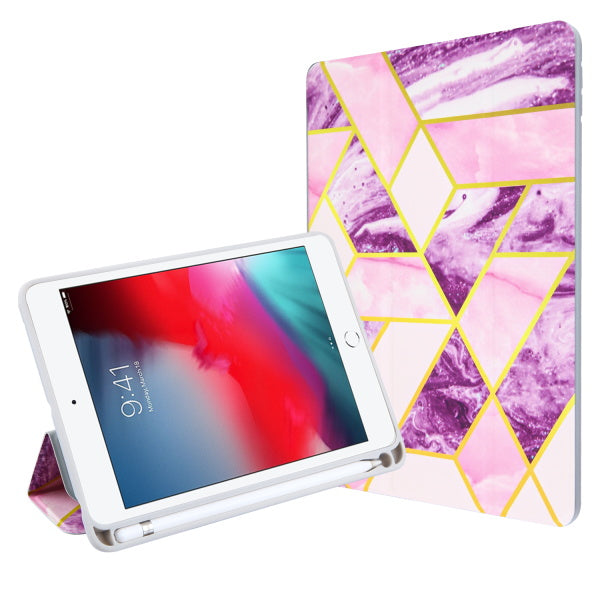 MyBat Slim Fit Smart MyJacket with Trifold Stand for Apple iPad mini 4 (A1538,A1550) / iPad mini (2019) - Purple / Pink Mixed Marbling