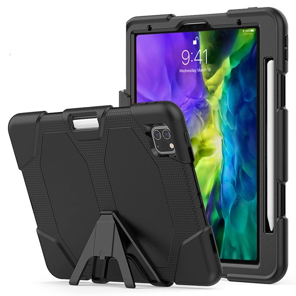MyBat Heavy Duty Case with Apple Pencil Holder and Detachable Kickstand for Apple iPad Pro 11 (2020)/iPad Pro 11 (2021) / iPad Pro 11 (2018) (A1934,A1979,A1980,A2013) - Black / Black
