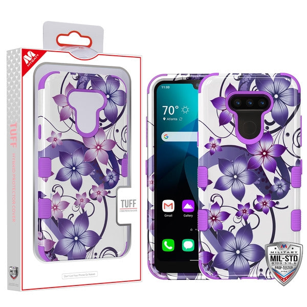 MyBat TUFF Series Case for LG Harmony 4 - Purple Hibiscus