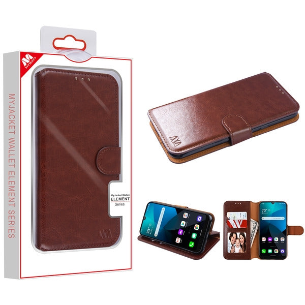 MyBat MyJacket Wallet Element Series for LG Harmony 4 - Brown