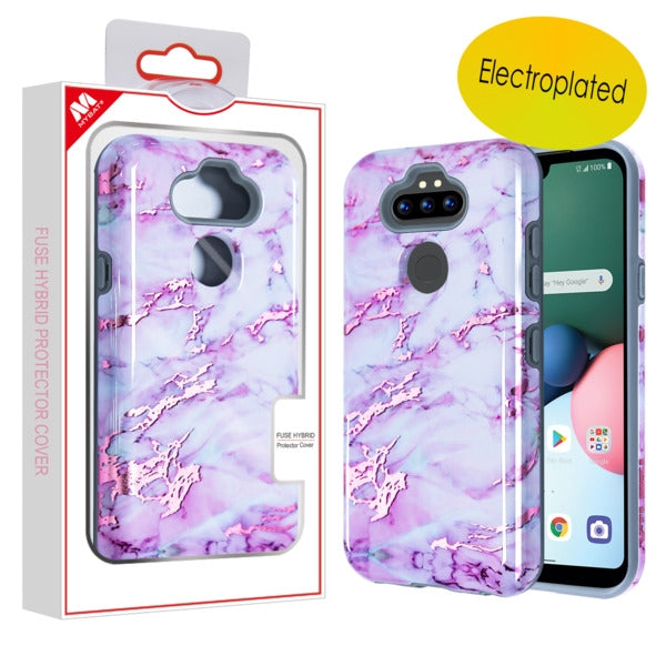 MyBat Fuse Series Case for LG K31 (Aristo 5)/Fortune 3/Tribute Monarch / Phoenix 5 - Purple Marble