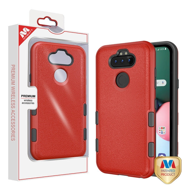 MyBat TUFF Subs Series Case for LG K31 (Aristo 5)/Fortune 3/Tribute Monarch / Phoenix 5 - Natural Red / Black