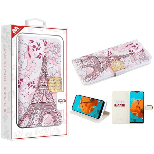 MyBat MyJacket Wallet Diamond Series for LG K51 / Reflect - Eiffel Tower