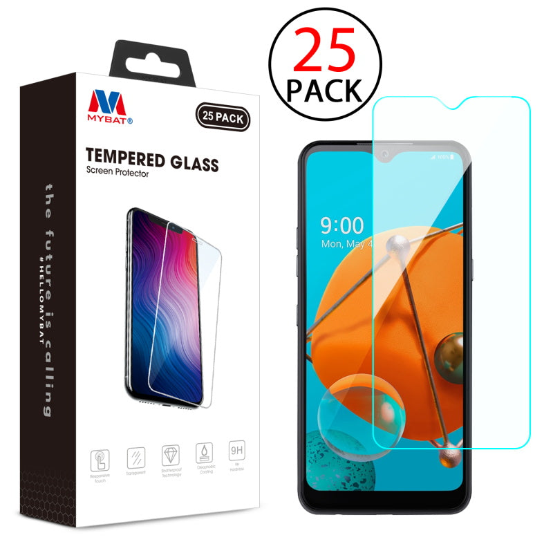 MyBat Tempered Glass Screen Protector (2.5D)(25-pack) for LG K51 / Reflect - Clear